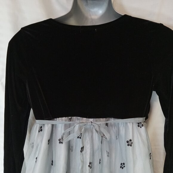 MARC & MADDIE Size 16 Black Fully-Lined Floral Accents Long Sleeve Dress Lace - Picture 12 of 16